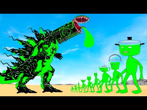 GODZILLA EARTH RADIATION Vs Team MONSTER RADIATION : Monsters Ranked From Weakest To Strongest