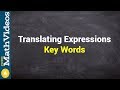 Translating Algebraic Expressions and Operations