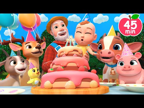 Old MacDonald Birthday Song 🎂 + MORE Lalafun Nursery Rhymes & Kids Songs