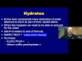 Hydrates and Polyatomic Ions