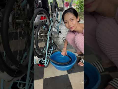 P2 - LẦN ĐẦU VÁ XE ĐẠP VÀ CÁI KẾT...  #samchannel #shorts