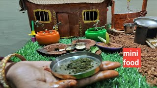 miniature home made curry leaves powder/mini cooking |real mini food
