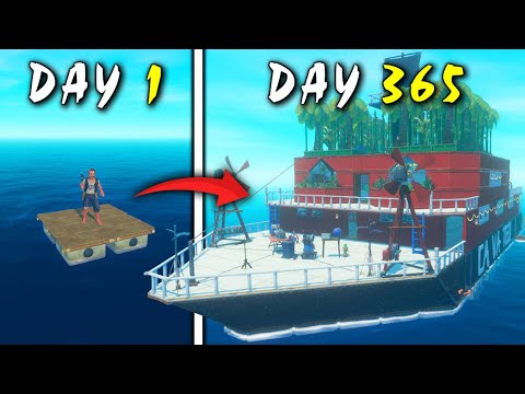 TRỌN BỘ 365 ngày đóng du thuyền trong RAFT!