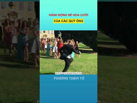 hành động né hoa cưới đầy hài hước của các quý ông #shortsvideo
