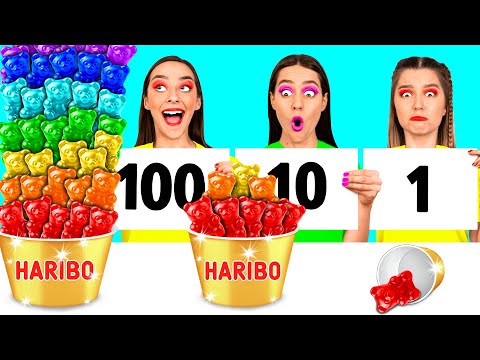 100 Layers of Food Challenge | Crazy Ideas To Cook by DaRaDa Challenge