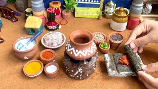 Miniature Dahi Tadka Recipe l Dahi Tikhari l Miniature Cooking l Dahi Tikhari Viral Recipe l