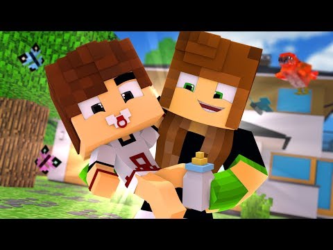 MINHA AMIGA VIROU MINHA MÂE NO MINECRAFT !!!