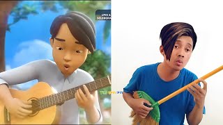 Kompilasi Tiru Upin Ipin Abang Iz Nyanyi | Upin Ipin Terbaru 2023