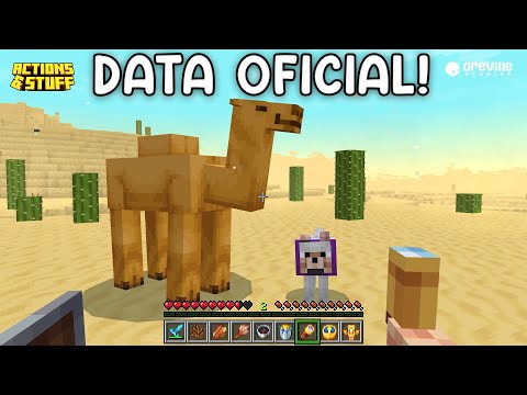 DATA DE LANÇAMENTO DA ACTIONS & STUFF 🥑 MCPE/BEDROCK