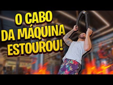 Eu tava treinando e o cabo da máquina ESTOUROU!