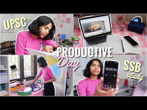 Productive Vlog 📚 SSB Preparation for UPSC CDS, Cleaning My Room, Haul & More! 💻 #upsc #cds #vlog