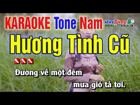 Karaoke || Hương Tình Cũ – Tone Nam || Nhạc Sống Duy Tùng