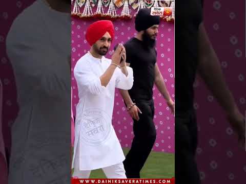 Diljit Dosanjh ਦੀ ਜ਼ਬਰਦਸਤ Style ਚ Anant Ambani ਦੇ ਵਿਆਹ ਤੇ ਹੋਈ Entry