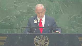 Netanyahu addresses Gaza hostages via UN speech broadcast | REUTERS