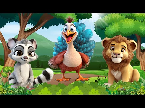 Farm Animal Food: Turkey, Lion, Lemur, Skylark, Ocelot - Animal Videos