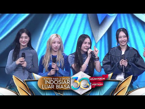 Sapa Pakai Bahasa Indonesia! Para Fans Kandis Histeris | Konser Raya 3 Dekade Indosiar MP1