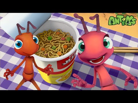 Cup Nuddle Chaos! 🔴NEW EPISODE🔴| Funny Cartoons! | Funny Videos for kids | ANTIKS 🐜🌿