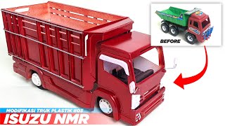 Modif Truk Plastik Jadi Truk Isuzu Nmr Full Mbois || MODIFY