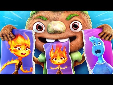 ¡PAPÁ vs PADRASTRO! ¡Ember y Wade de ELEMENTOS Tienen Hijos!¡Trucos Para Padres De Fuego Versus Agua