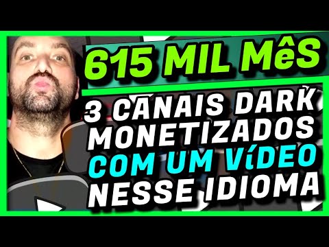 😱NICHOS PODEROSOS COM RPM DE $ 20 DÓLARES MONETIZADOS COM UM VÍDEO NESSE IDIOMA 🚀 CANAL DARK DE RICO