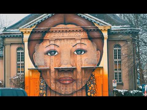 St. Gallen Switzerland in February | 2-Hour City Journey [ 4K UHD ]