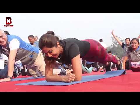 Shilpa Shetty Take Yoga To Achieve New Guinness World Record With Plankathon