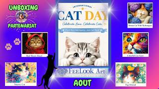 28.08.26 #unboxing  #partenariat #feelookart  😻EN AOUT : les CHATS sont à L'HONNEUR  ! 😻