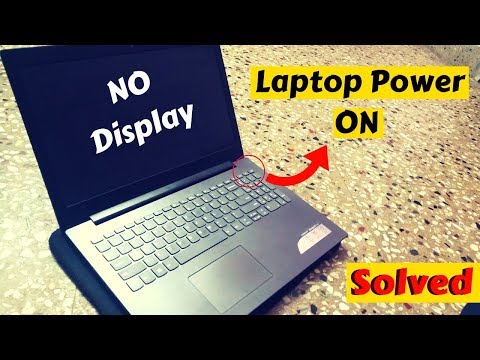 laptop power on but no display