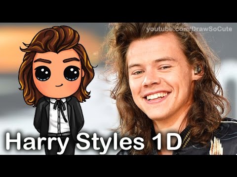How to Draw Chibi Harry Styles from One Direction 'Perfect' step by step