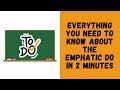 Emphatic 'Do' and Auxiliary Verbs