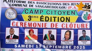 Clôture de la 3è édition du Camp citoyens, organisé par la PAJCS