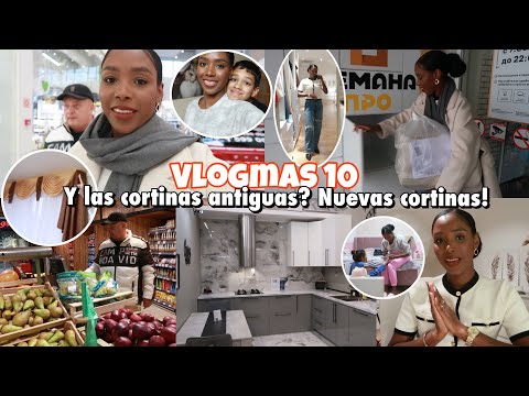 VLOGMAS 10🎅 BUSCAMOS LAS CORTINAS NUEVAS🏡 Y QUITARÉ LAS CORTINAS ANTIGUAS?🤔MERCADO🥦 |10 Dic 2024