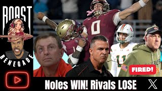 FSU FOOTBALL DOMINATES, Canes November Tradition, Dabo free-falling & more!