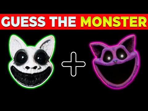 Guess The Monsters + EMOJI & VOICE COMPILATION😱Catnap🐈‍⬛Smile cat😺Dog Day🐶Critters😀