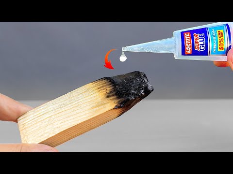 The super glue ideas! Mix Charcoal Powder And Super Glue. You Will Be Amazed With The Results