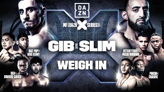 MISFITS & DAZN X SERIES 19 | QATAR: THE SUPERCARD | GIB VS. SLIM WEIGH IN LIVE