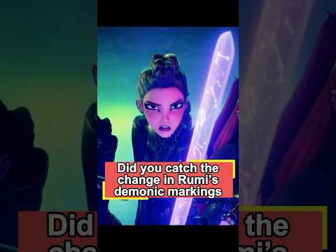 Did you catch the change in Rumi鈥檚 demonic markings? You鈥檇 never guess who she really is#usa