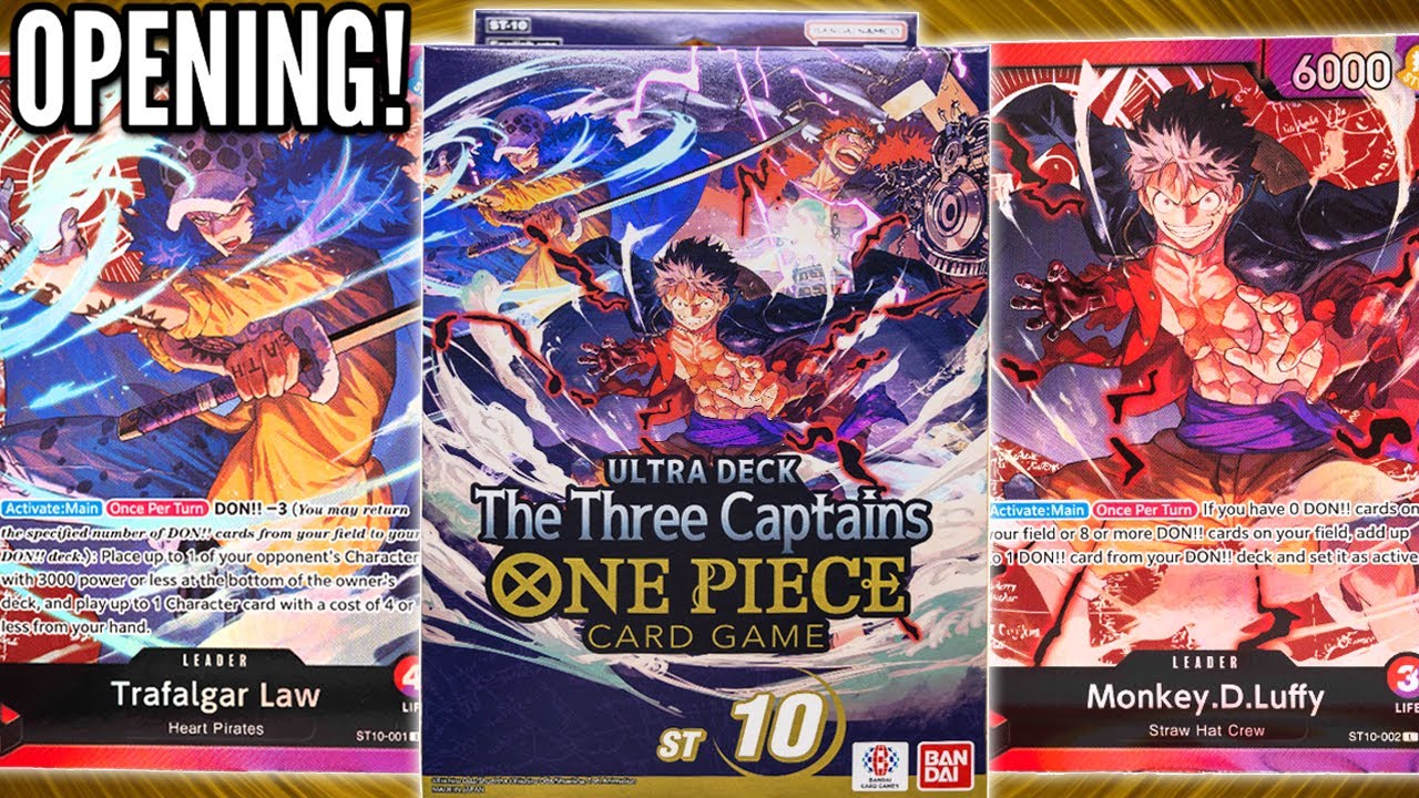 Unboxing The BEST One Piece Starter Deck! (The Three Captains)