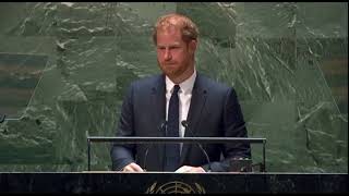 Nelson Mandela Tag : Rede von Prinz Harry (Duke and Duchess of Sussex) vor der UN Vollversammlung