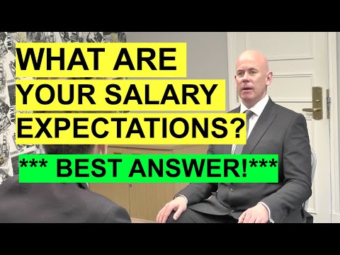 "What Are Your Salary Expectations?" INTERVIEW QUESTION & Best Example ANSWER!