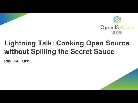 Lightning Talk: Cooking Open Source without Spilling the Secret Sauce