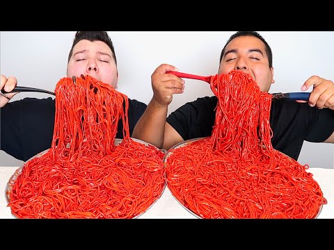 EXTREMELY SPICY FLAMIN' HOT CHEETOS NOODLES • Mukbang & Recipe