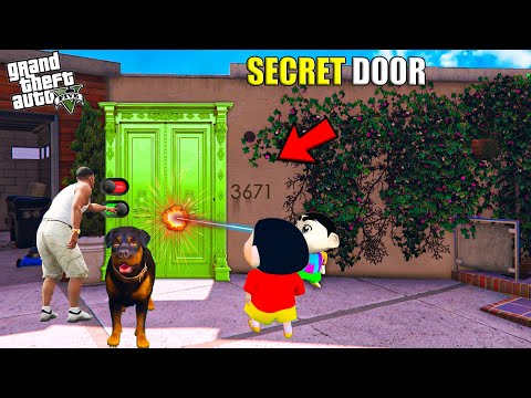 Shinchan and Franklin Found The Secret Secure Room Door Inside Franklin's House in GTA 5!