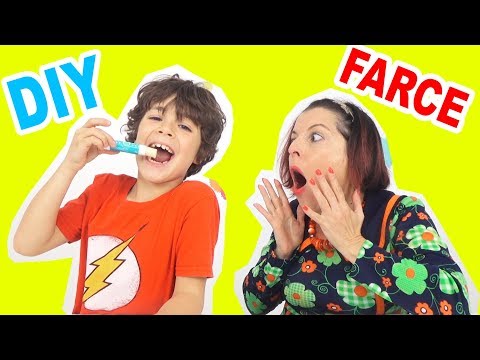 DIY FOURNITURES SCOLAIRES MANGEABLES FR ! JE FAIS une BLAGUE à MA MAMAN avec de LA COLLE 😀