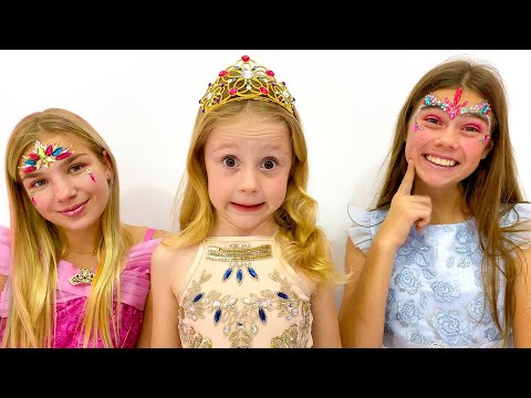 Nastya memainkan kontes melukis wajah, Sebuah kisah tantangan untuk anak-anak.