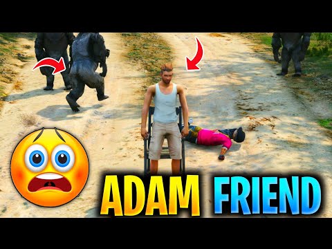 Adam Help Gorilla 😨 #shorts #short