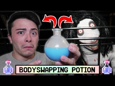 (SCARY) DRINKING POTION OF BODY SWAPPING WITH JEFF THE KILLER!! *ACTUALLY WORKS*