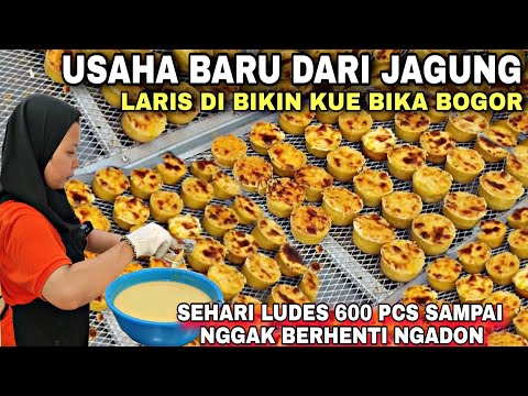 USAHA BARU DARI JAGUNG || DI Bikin KUE BIKA BOGOR LARIS SEHARI 600 Pcs IDE BISNIS MENJANJIKAN 2025