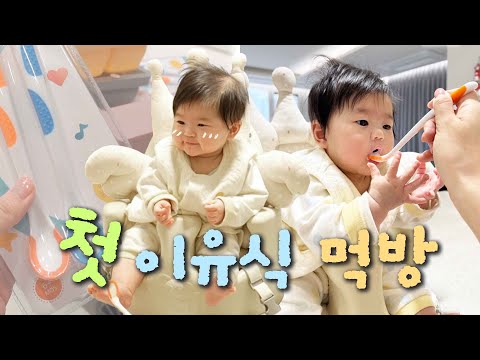 첫 이유식 먹방🍼애 둘 엄마의 이유식템, 부엌 살림템, 주물, 스텐