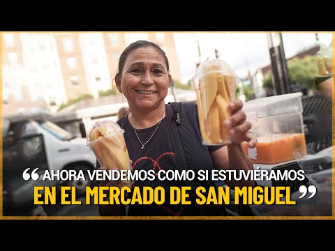 "Mi sueño es poner un restaurante pequeñito": vendedora salvadoreña en Washington D.C.